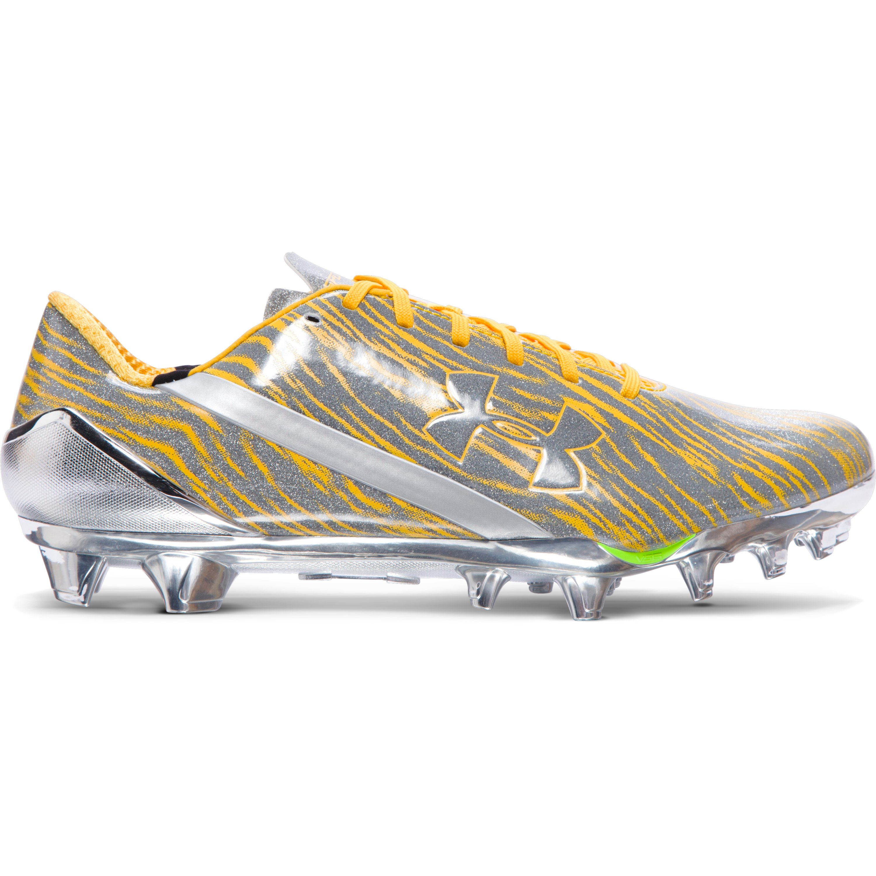 lyst-under-armour-men-s-ua-spotlight-football-cleats-in-metallic-for-men